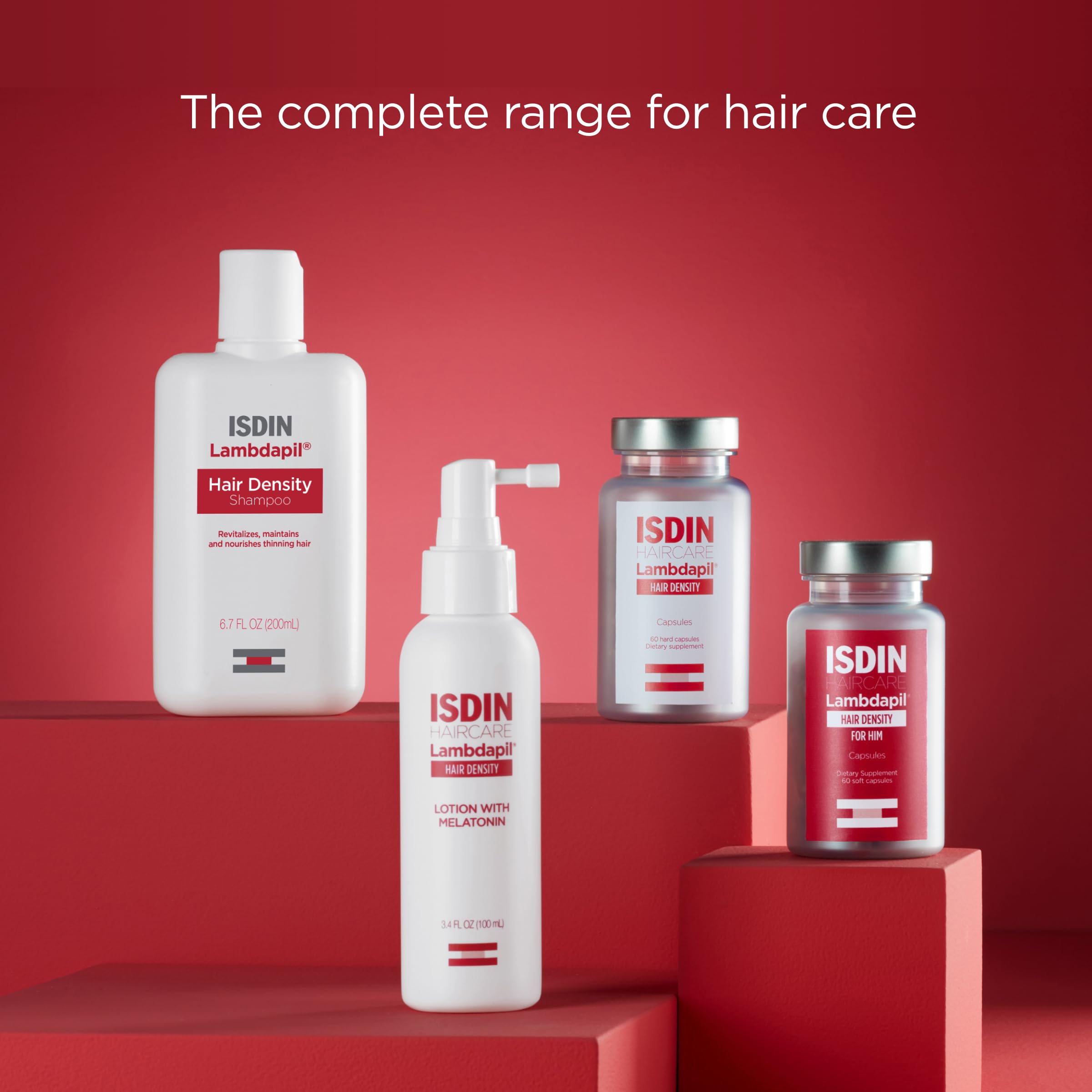 ISDIN Lambdapil Hair Volumizing Shampoo | Density & Volume for Thinning Hair | 6.7 fl oz (200 ml)