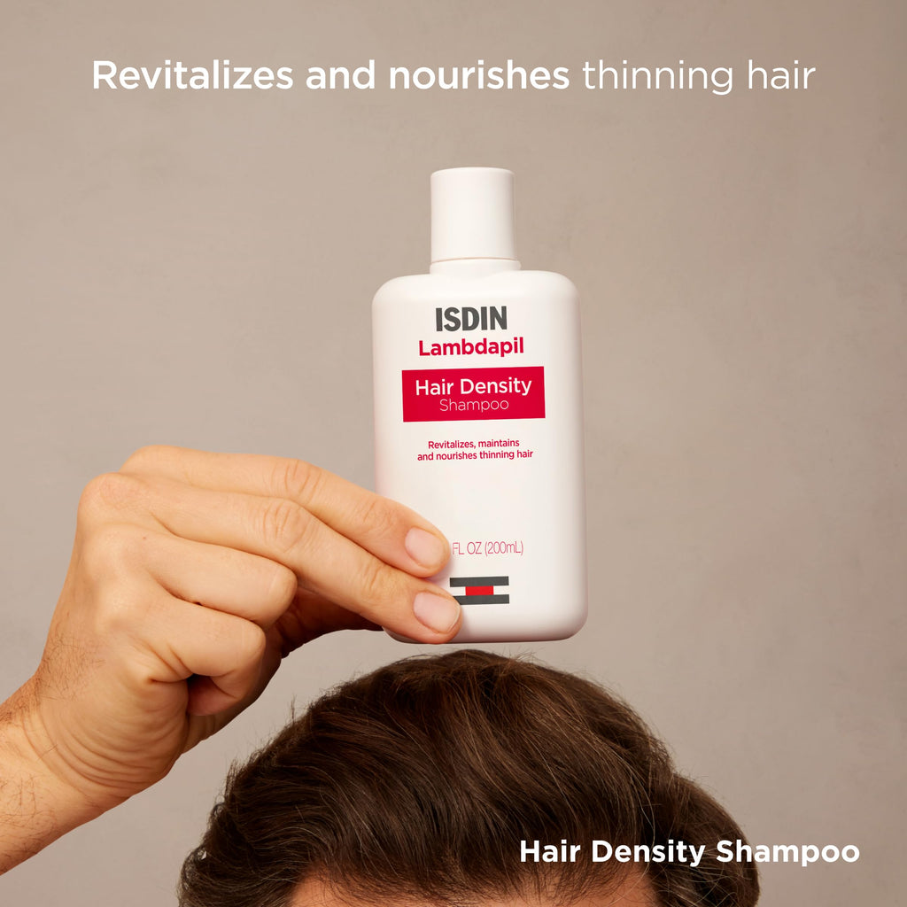 ISDIN Lambdapil Hair Volumizing Shampoo | Density & Volume for Thinning Hair | 6.7 fl oz (200 ml)