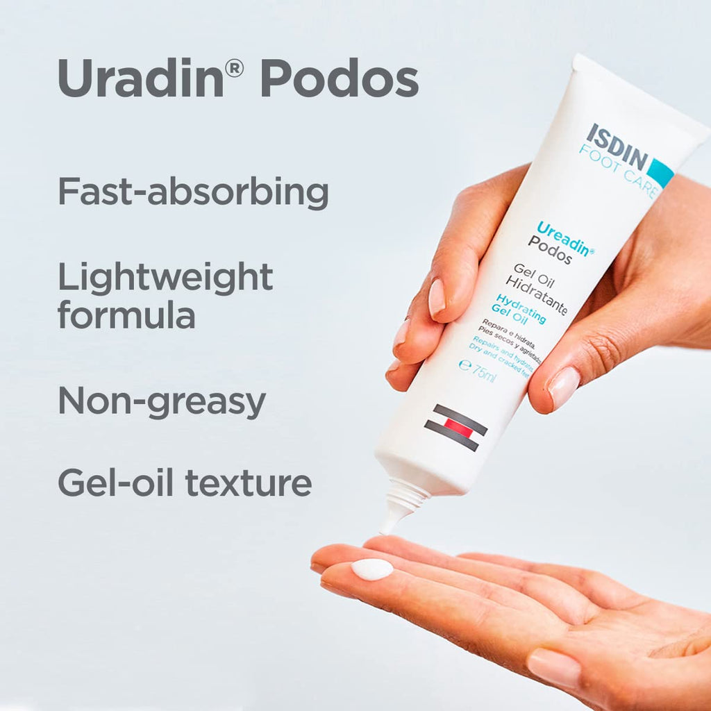 ISDIN Uradin Podos Gel Oil – Hydrating Foot Care with 10% Urea