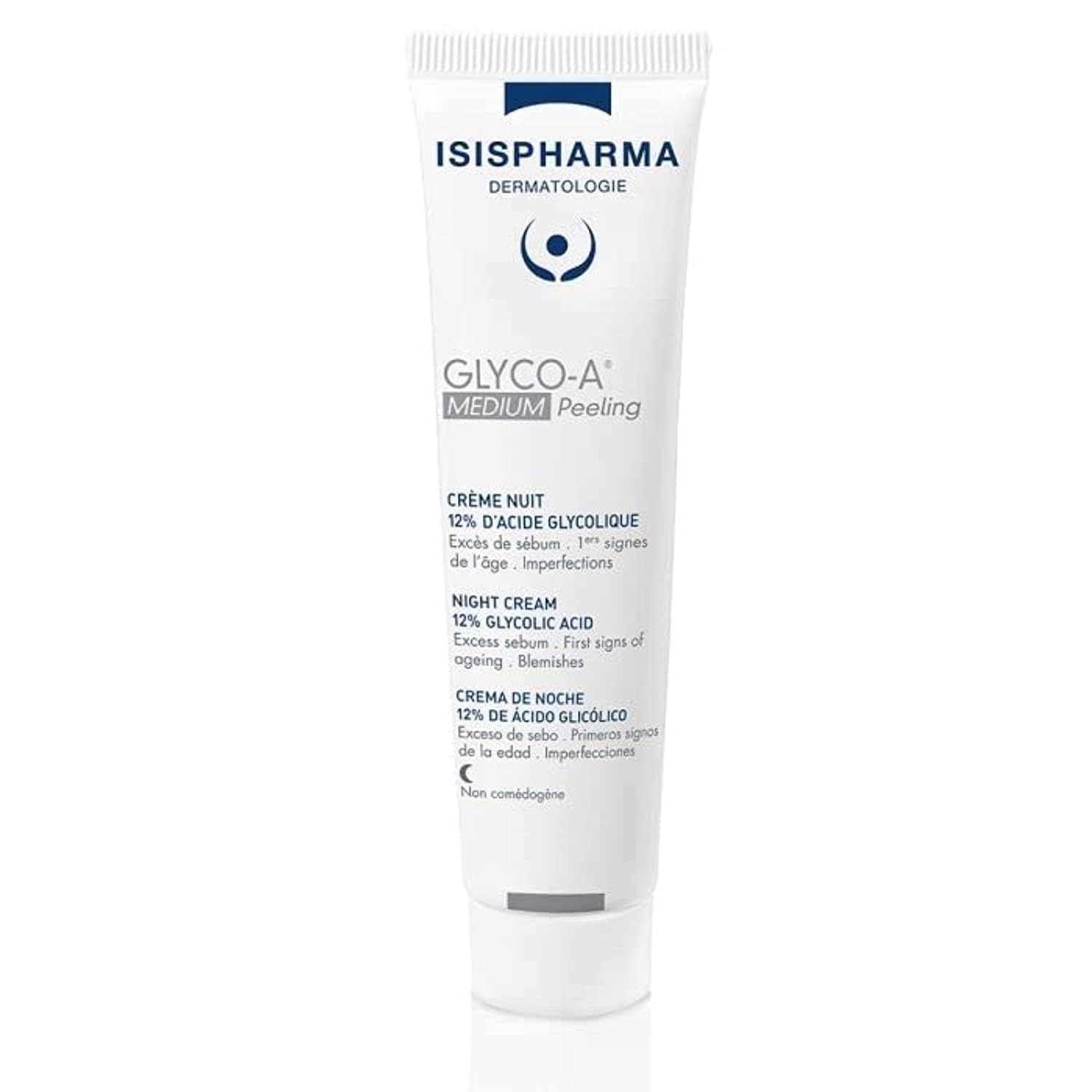 IsisPharma Glyco-A 12% Glycolic Acid Skin Peel Cream – Anti-Aging, Wrinkles & Dark Spots, 30 ml