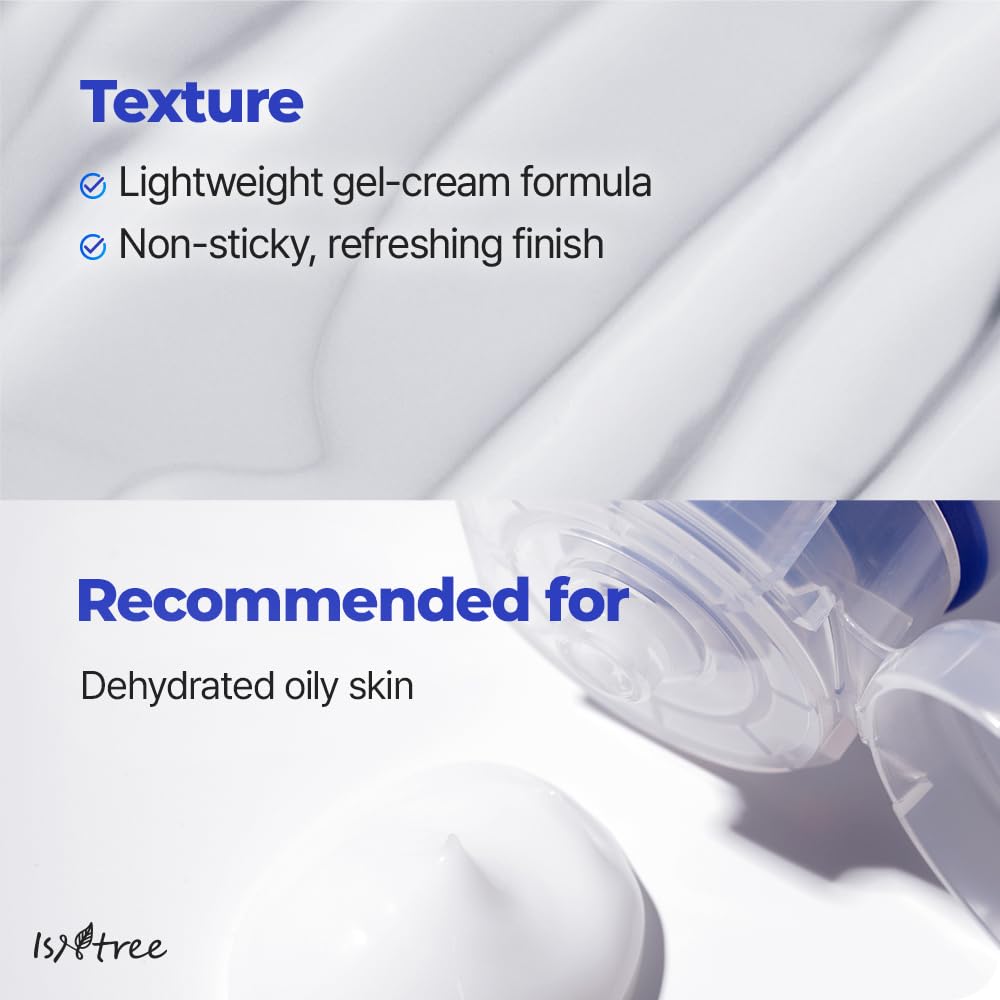 IsNtree Hyaluronic Acid Aqua Gel Cream 100ml – Lightweight, Quick-Absorbing Hydration for Oily to Combination Skin
