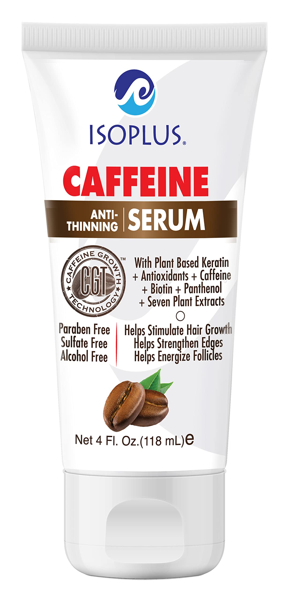 Isoplus Caffeine Anti-Thinning Serum 4 fl oz (Pack of 2) | Root Nourishment