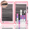 ISTGIFT Lash Clusters Kit – 560 Pcs, 9–16mm D-Curl Fluffy Wispy False Eyelashes