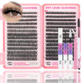 ISTGIFT Lash Clusters Kit — 560 Pcs 9-16mm D Curl Fluffy Wispy Lashes