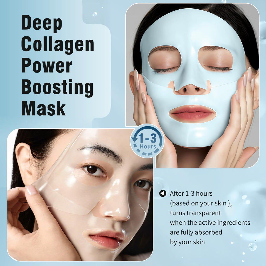 ISTON Overnight Collagen Mask – Intense Hydration & Anti-Aging, 5 Hyaluronic Acids, 4-Pack