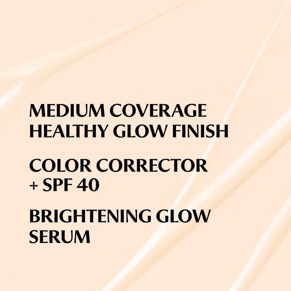 IT Cosmetics CC+ Nude Glow (Fair Porcelain) – Medium Coverage Foundation with SPF 40, Brightening Serum