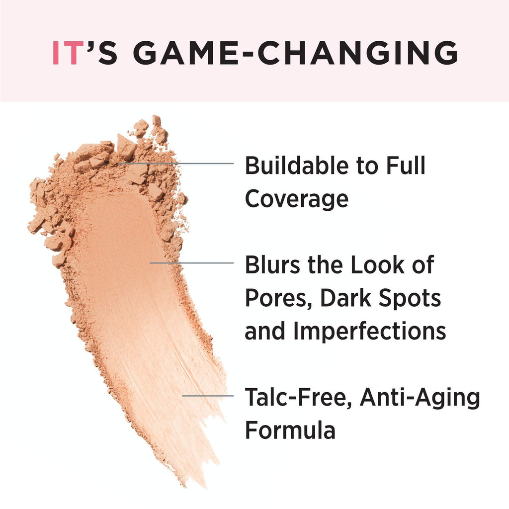 IT Cosmetics CC+ Airbrush Powder Foundation Tan – Sheer to Full Coverage