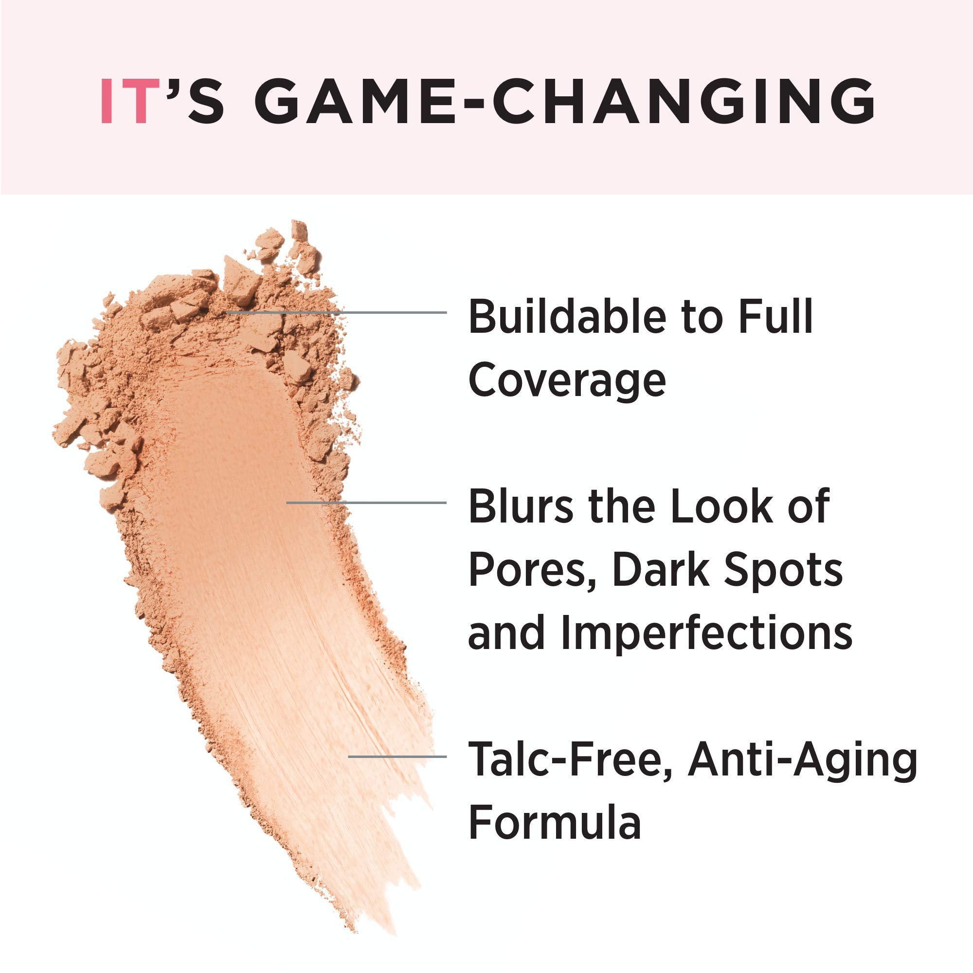 IT Cosmetics CC+ Airbrush Powder Foundation Tan – Sheer to Full Coverage