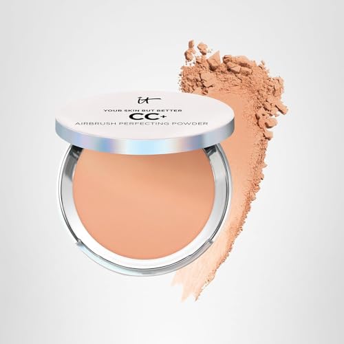 IT Cosmetics CC+ Airbrush Powder Foundation Tan – Sheer to Full Coverage