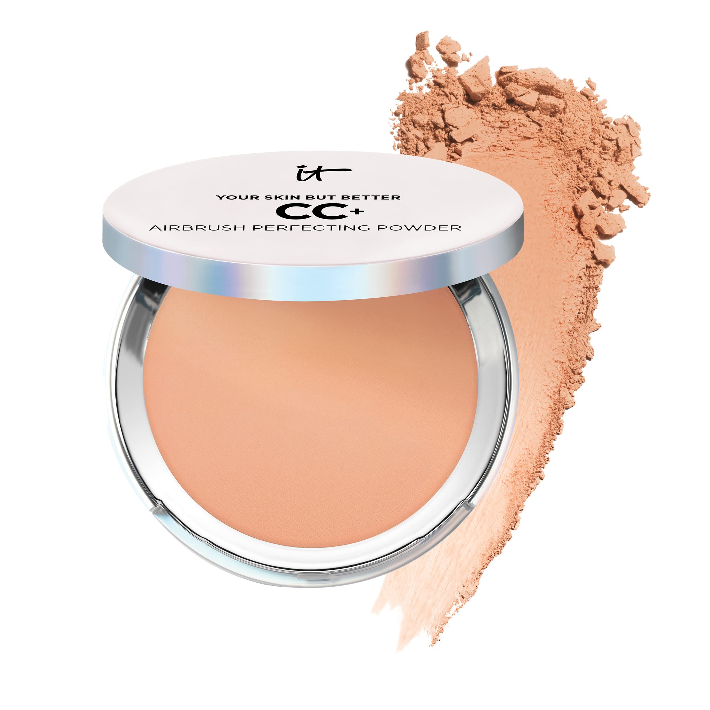 IT Cosmetics CC+ Airbrush Powder Foundation Tan – Sheer to Full Coverage