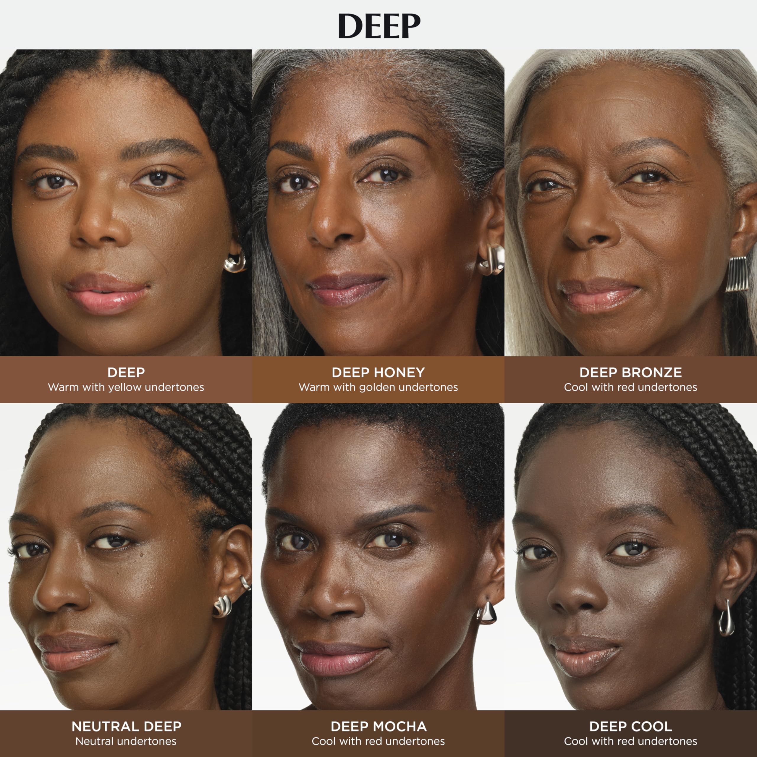 IT Cosmetics CC+ Cream Deep Cool – SPF 50+ Full-Coverage Foundation with Hyaluronic Acid & Peptides