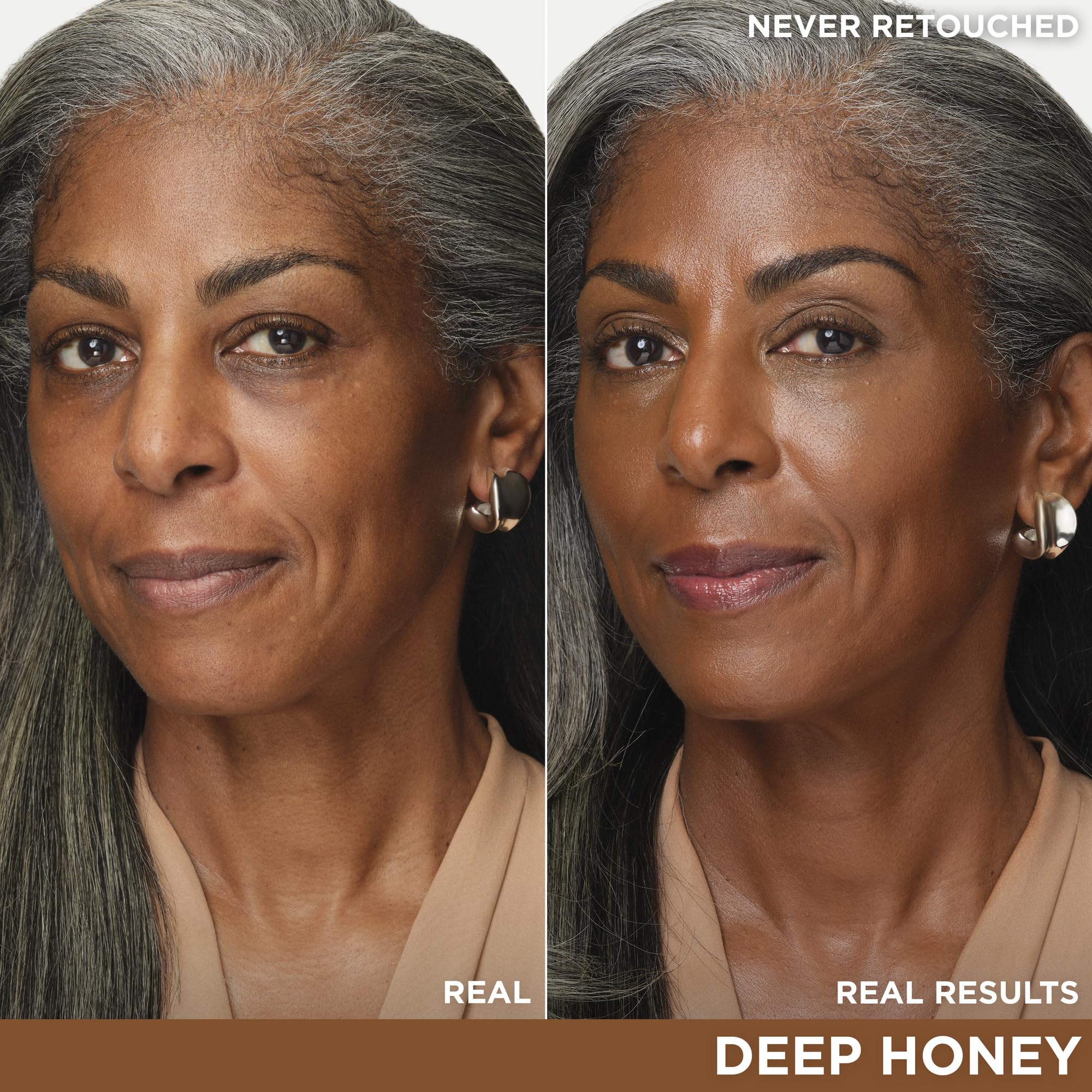 IT Cosmetics CC+ Cream Deep Honey – Natural Full Coverage Foundation with SPF 50+, Color Corrector & Hydrating Serum