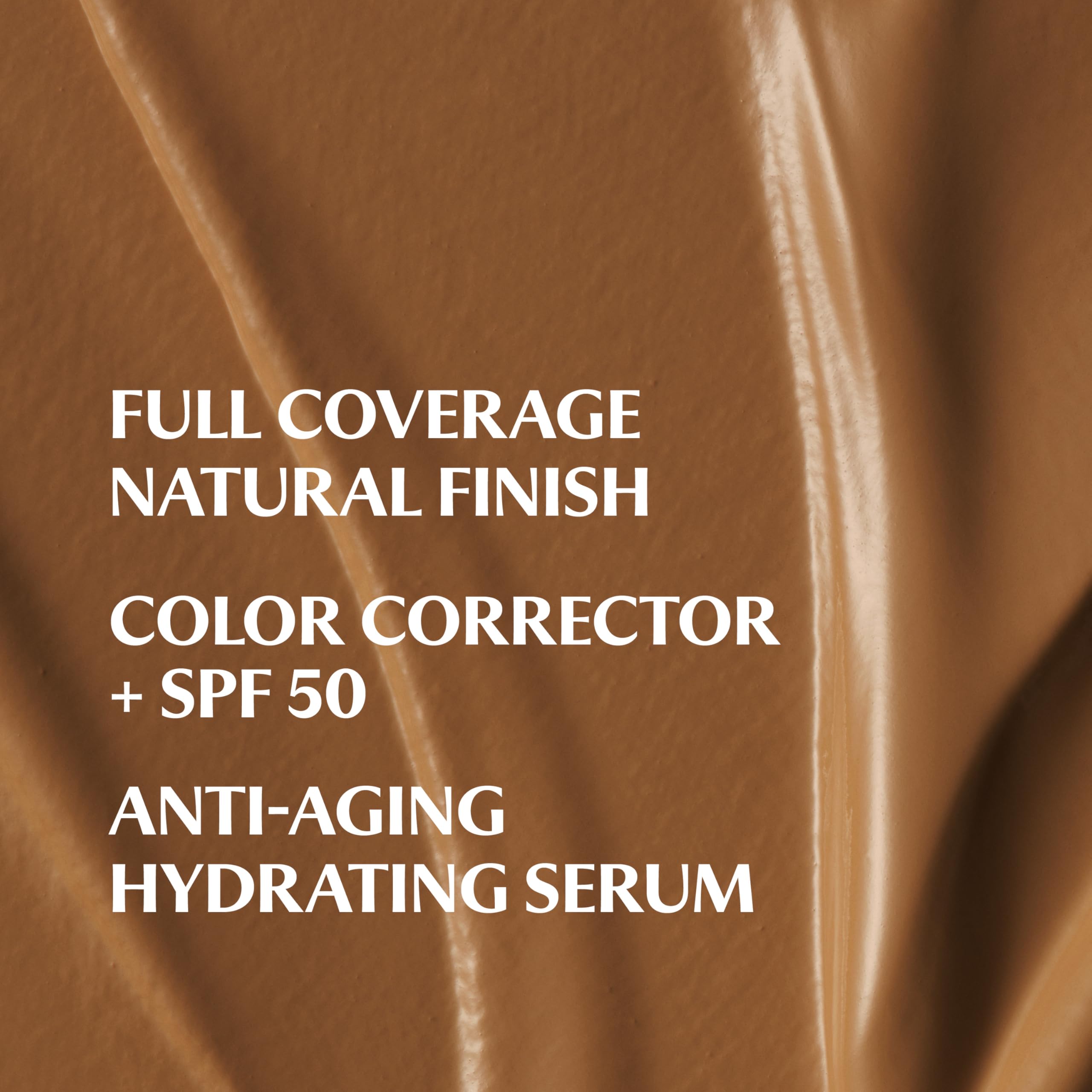 IT Cosmetics CC+ Cream Deep Honey – Natural Full Coverage Foundation with SPF 50+, Color Corrector & Hydrating Serum