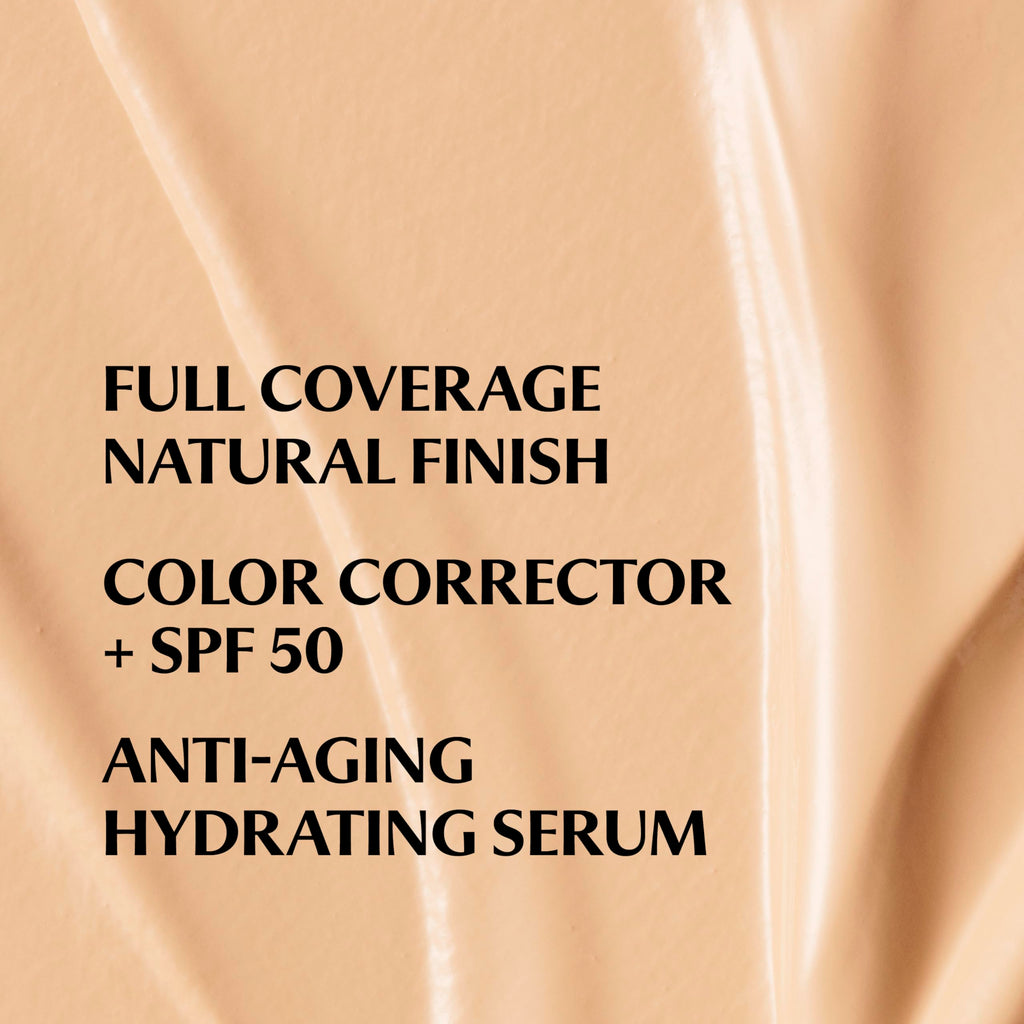 IT Cosmetics CC+ Cream (Light Medium Warm) – Full Coverage Foundation with SPF 50+, Anti-Aging Serum & Hydrating Hyaluronic Acid