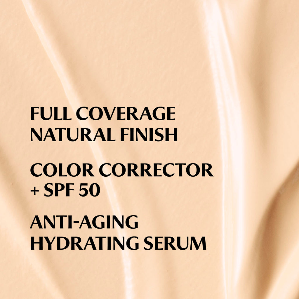 IT Cosmetics CC+ Cream Travel (Fair) — Full Coverage Foundation with SPF 50+, Hydration with Hyaluronic Acid & Peptides
