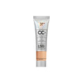 IT Cosmetics CC+ Cream Travel (Neutral Medium) – SPF 50+ Full-Coverage Foundation + Anti-Aging Hydrating Serum | Hyaluronic Acid + Peptides | 0.4 fl oz