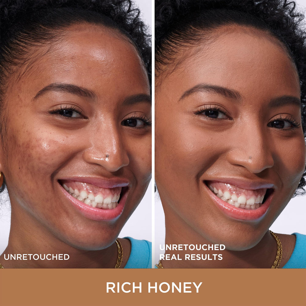 IT Cosmetics CC+ Cream Natural Matte Rich Honey – Poreless Full-Coverage Foundation with SPF 40 (16HR Shine Control)