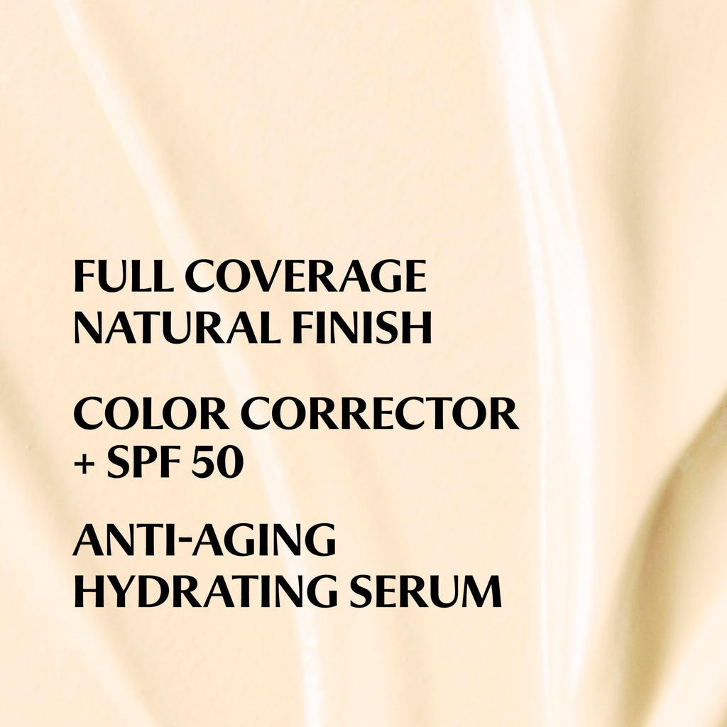 IT Cosmetics CC+ Cream Travel (Fair Ivory) – Full Coverage Foundation with SPF 50+, Hydrating Anti-Aging Serum, 0.4 fl oz