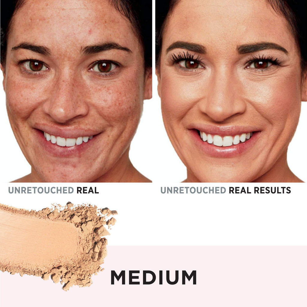 IT Cosmetics CC+ Airbrush Perfecting Powder Foundation (Medium) - Sheer to Full Coverage