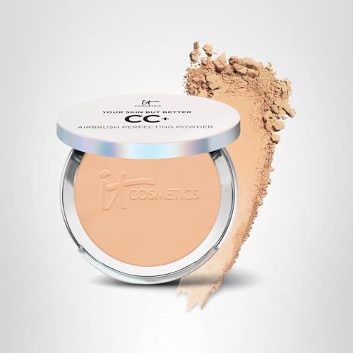 IT Cosmetics CC+ Airbrush Perfecting Powder Foundation (Medium) - Sheer to Full Coverage