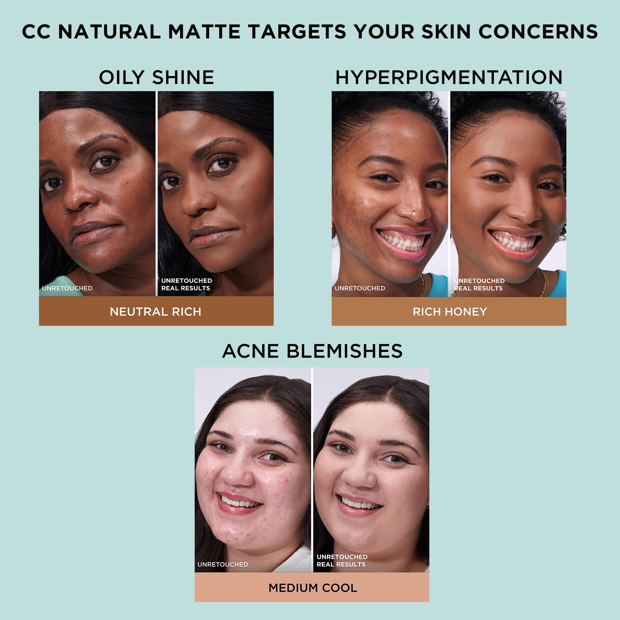 IT Cosmetics CC+ Cream Natural Matte Light Neutral SPF 40 – Poreless Full-Coverage Foundation