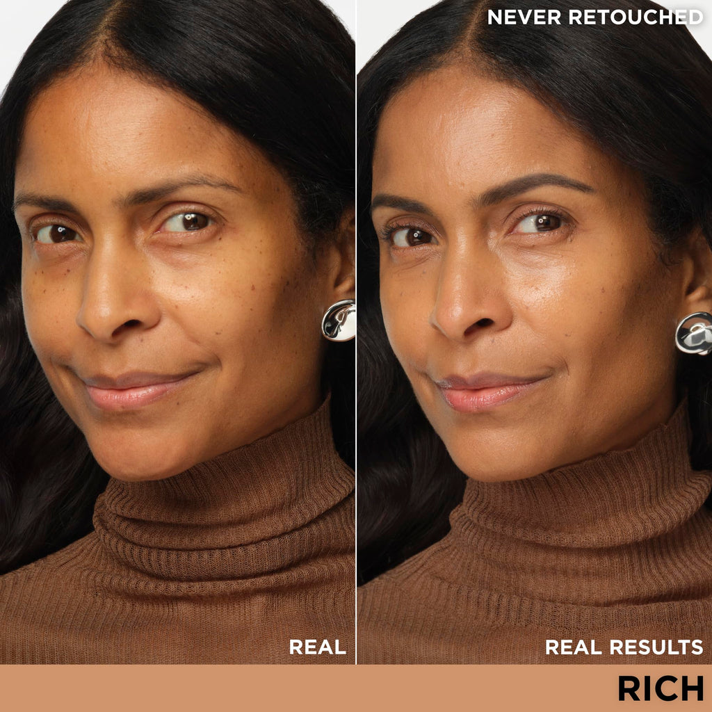 IT Cosmetics CC+ Nude Glow (Rich) — Medium Coverage Foundation with SPF 40, Brightening Serum, 2% Niacinamide