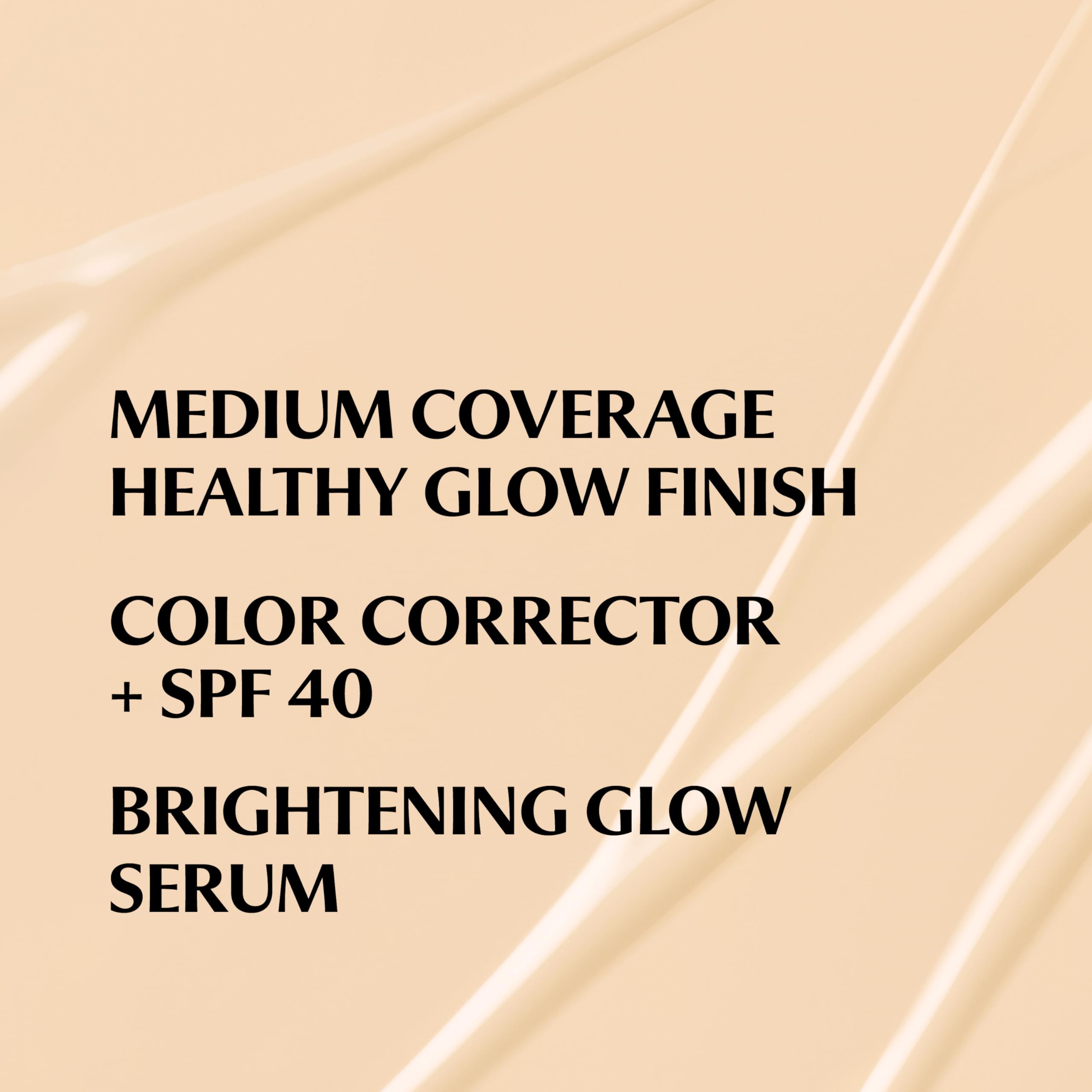 IT Cosmetics CC+ Nude Glow (Fair Beige) – Medium Coverage Foundation with SPF 40, Brightening Serum, 2% Niacinamide + Hyaluronic Acid, 24H Hydration | 1.08 fl oz