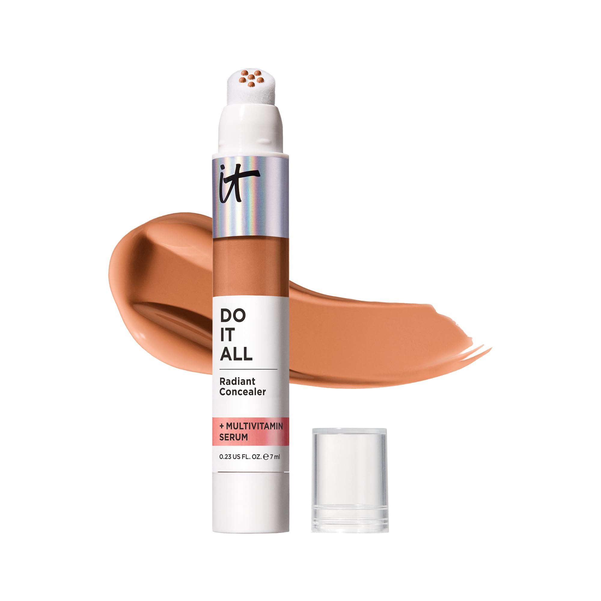 IT Cosmetics Do It All Radiant Concealer – Hydrate, Brighten, Creaseless Medium Coverage (Tan Cool) – 0.2 fl oz