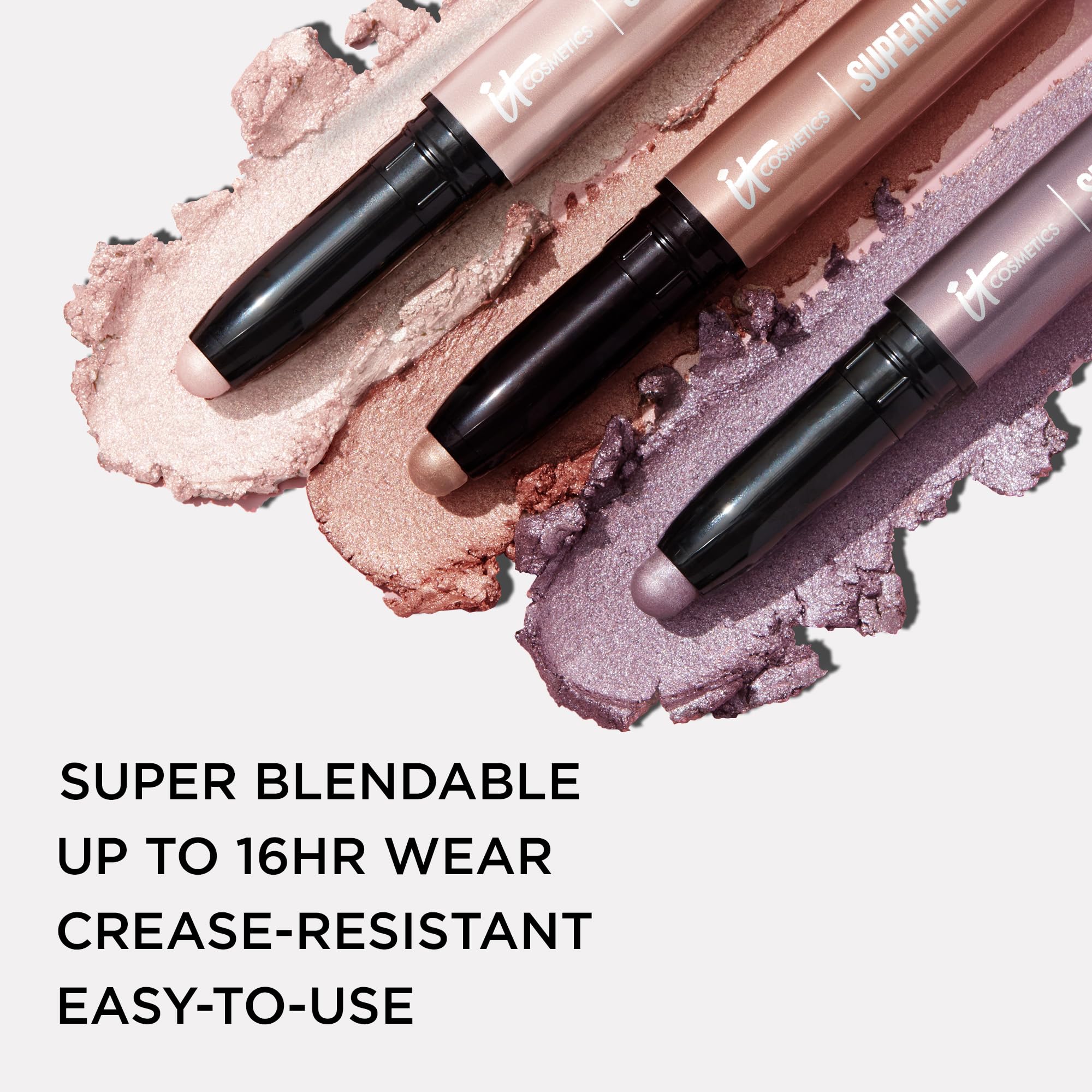 IT Cosmetics Superhero No-Tug Waterproof Eyeshadow Stick – Mighty Mauve