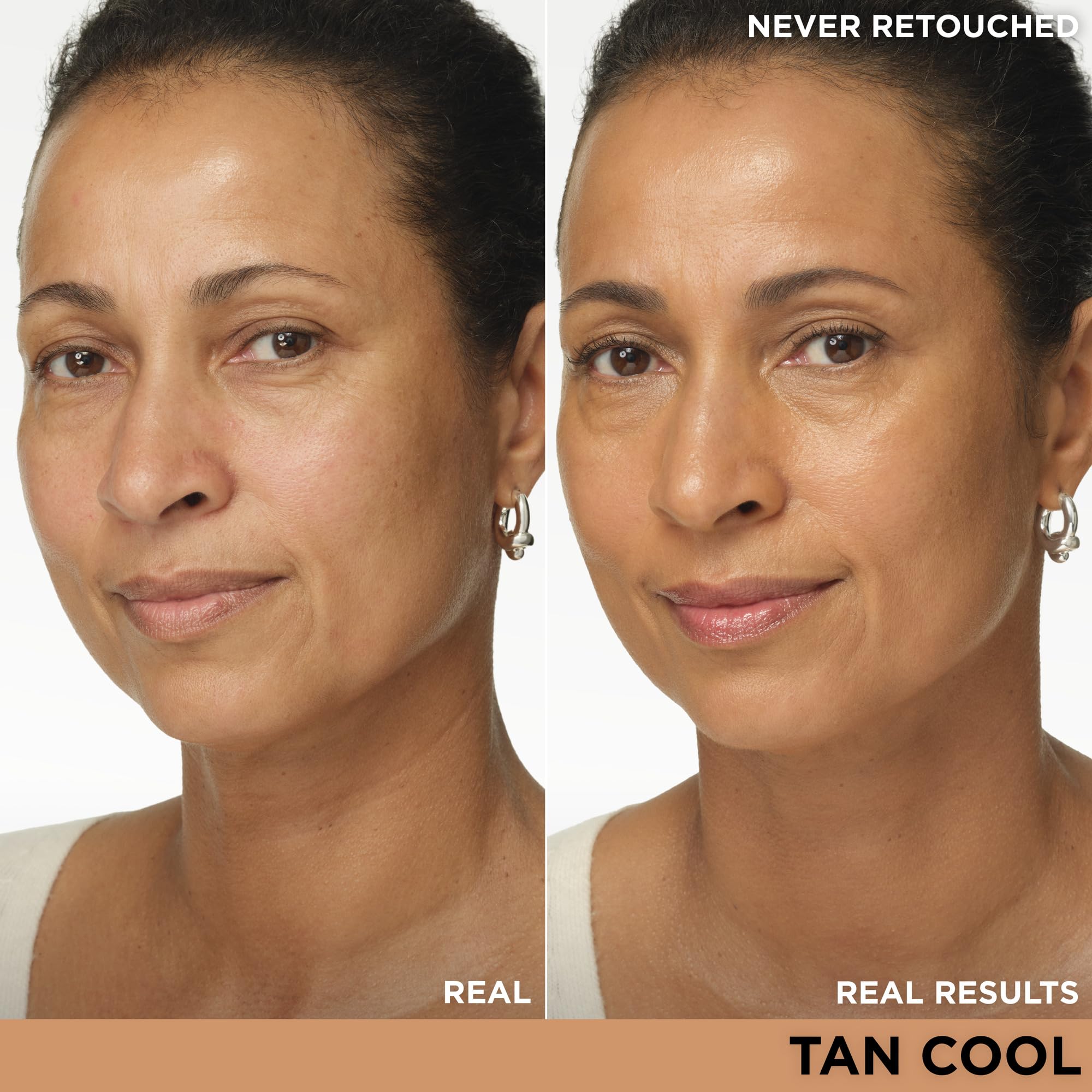 IT Cosmetics CC+ Cream Tan Cool – Full Coverage Foundation SPF 50+ with Hyaluronic Acid & Peptides