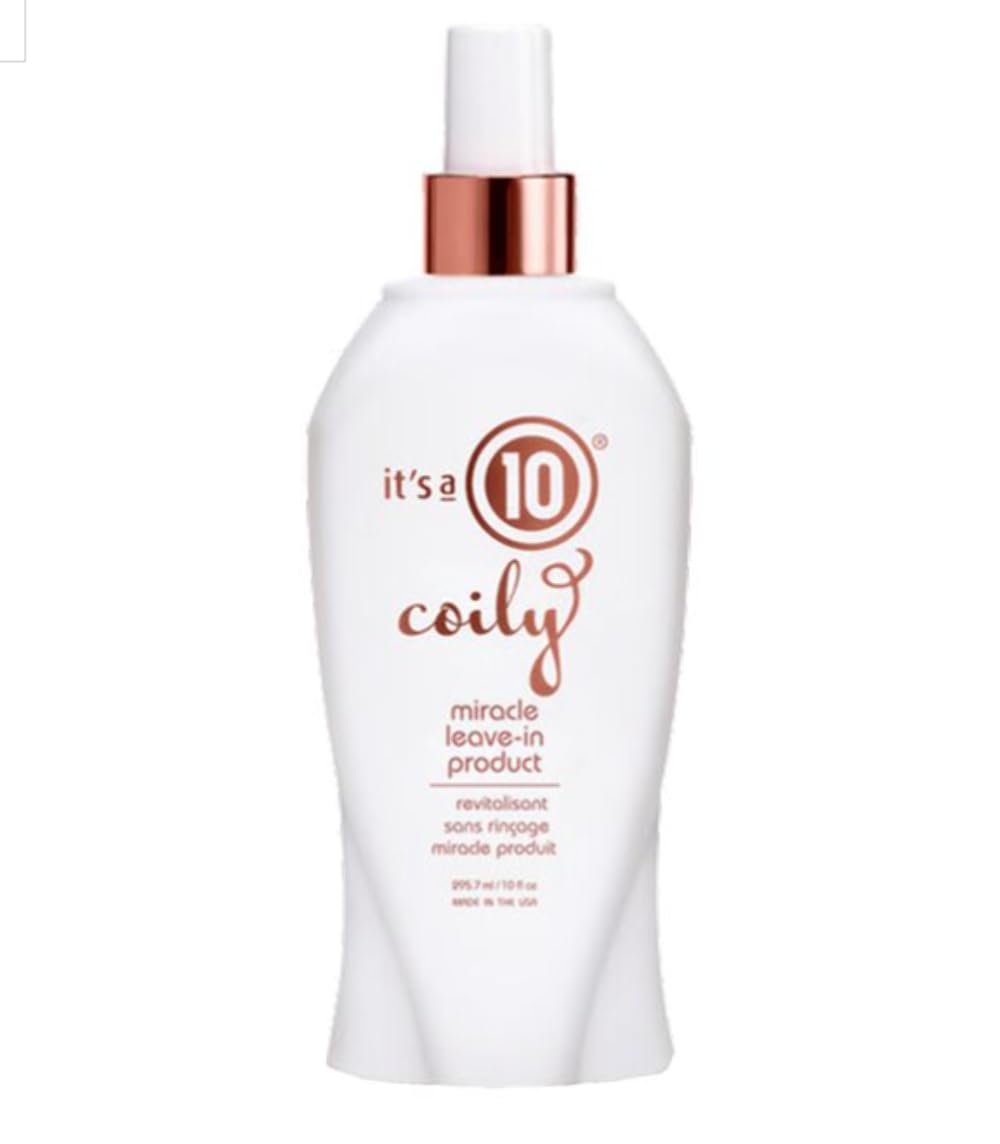 It's A 10 Haircare Coily Miracle Leave-In 10oz – Define Curls, Add Shine, Lightweight Protection