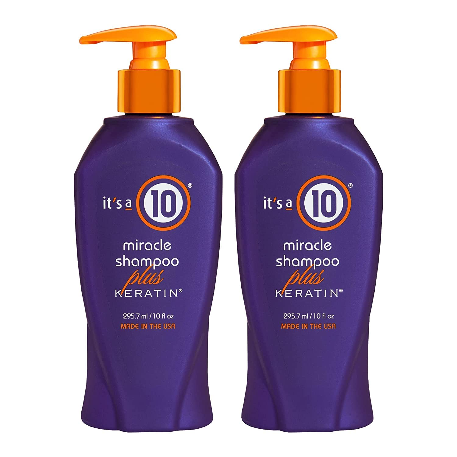 It's A 10 Miracle Shampoo Plus Keratin 10 Oz - 2 Pack | Heat Protection & Sulfate Free