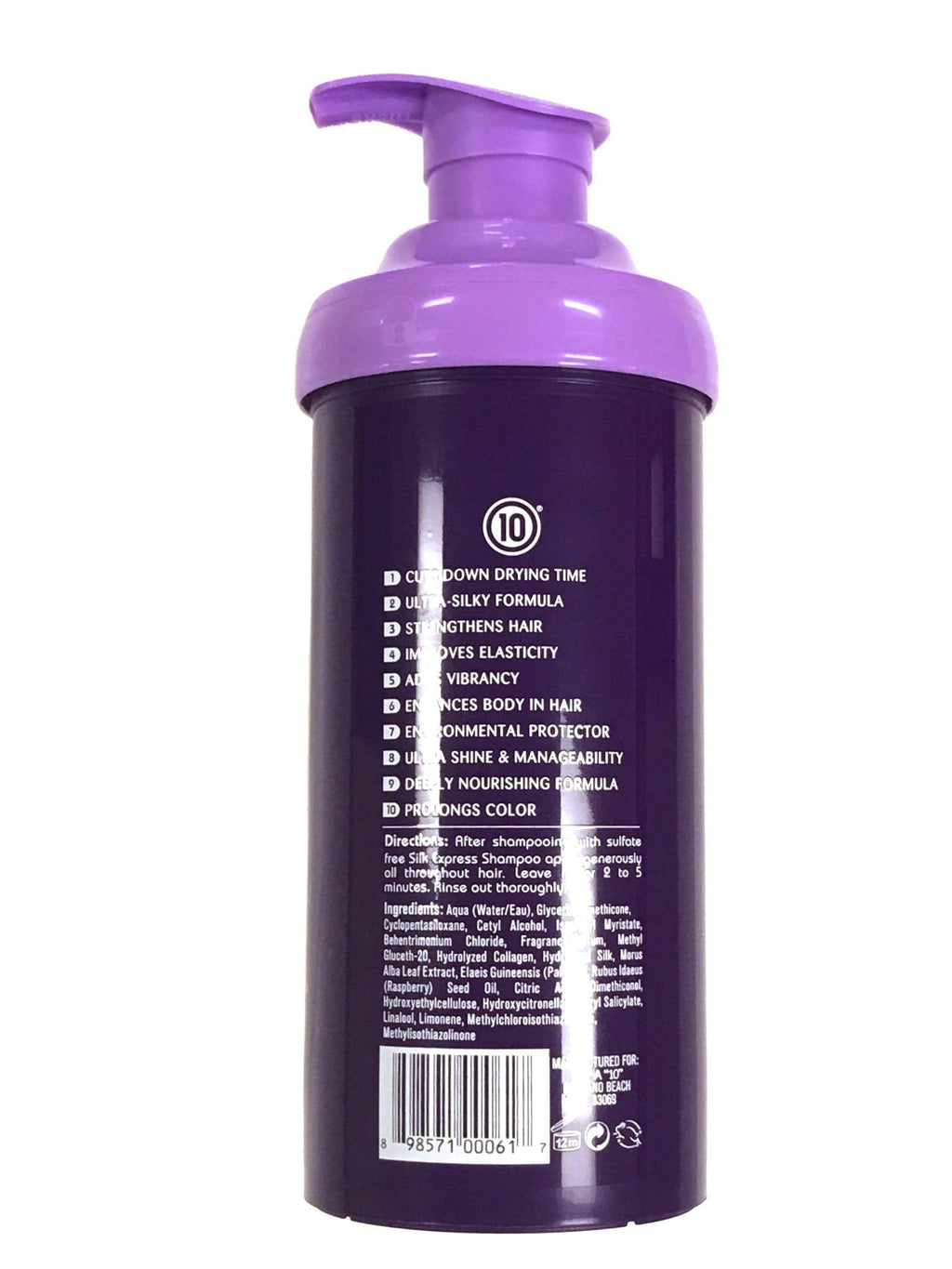It's a 10 Haircare Silk Express Miracle Silk Conditioner 17.5 oz – Detangle, Smooth, Hydrate