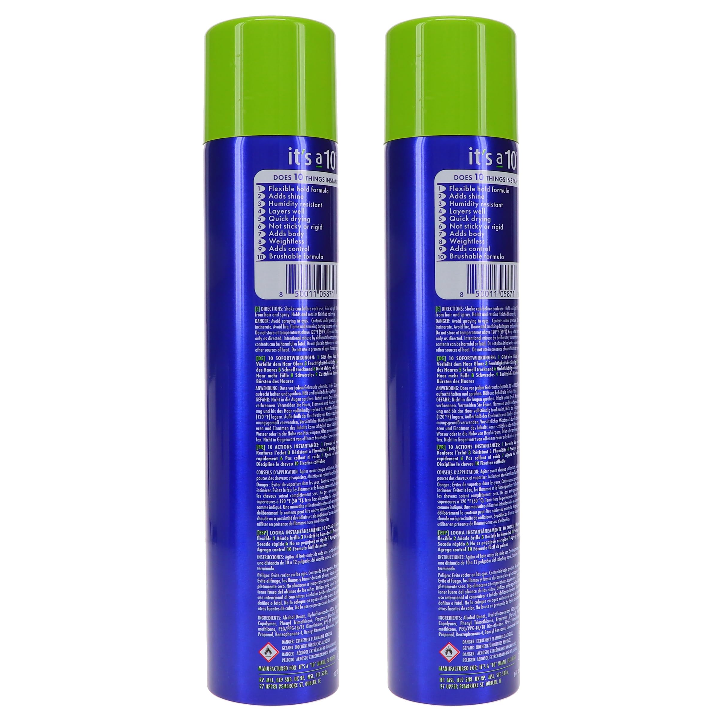 Its a 10 Miracle Finishing Spray (10oz-2 Pack) – Humidity-Resistant, Quick-Dry Finish