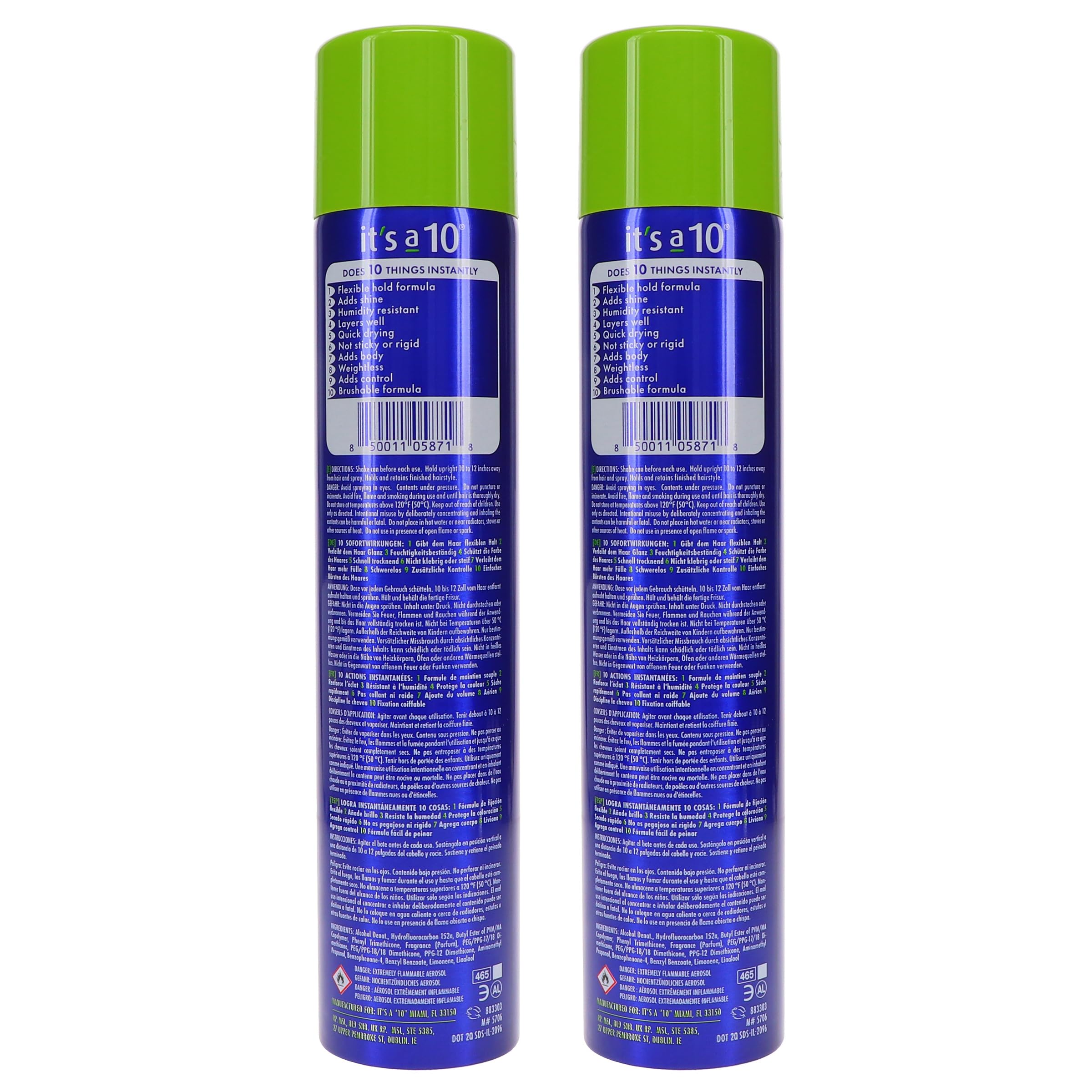 Its a 10 Miracle Finishing Spray (10oz-2 Pack) – Humidity-Resistant, Quick-Dry Finish