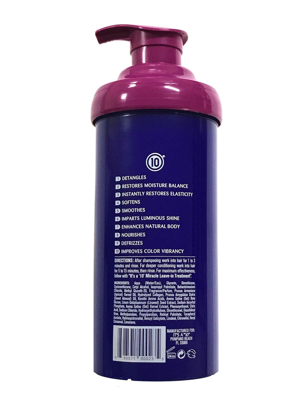 It's a 10 Miracle Hair Mask - Restores Elasticity & Color (17.5 oz)