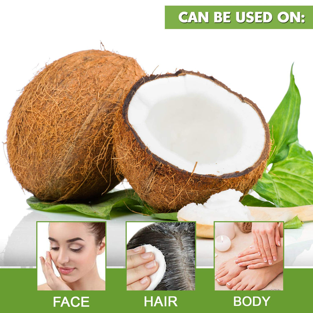 It's Pure Natural Extra Virgin Coconut Oil (16 oz) – Skin, Hair, Cuticles & Massage