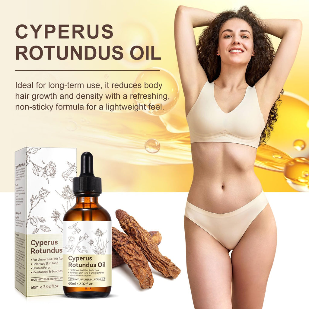 ITSDAWN Cyperus Rotundus Oil for Hair Removal – 2 Pack | Soothing, Moisturizing Body Oil (2.02 fl oz)