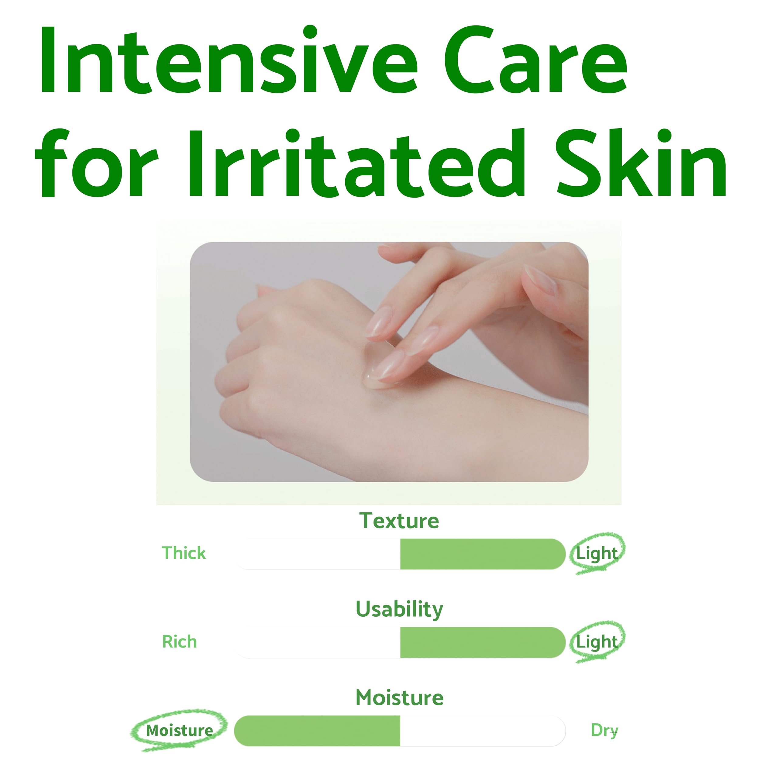 IUNIK Centella Calming Gel Cream – Vegan, Non-Sticky Moisturizer for Sensitive, Oily Skin