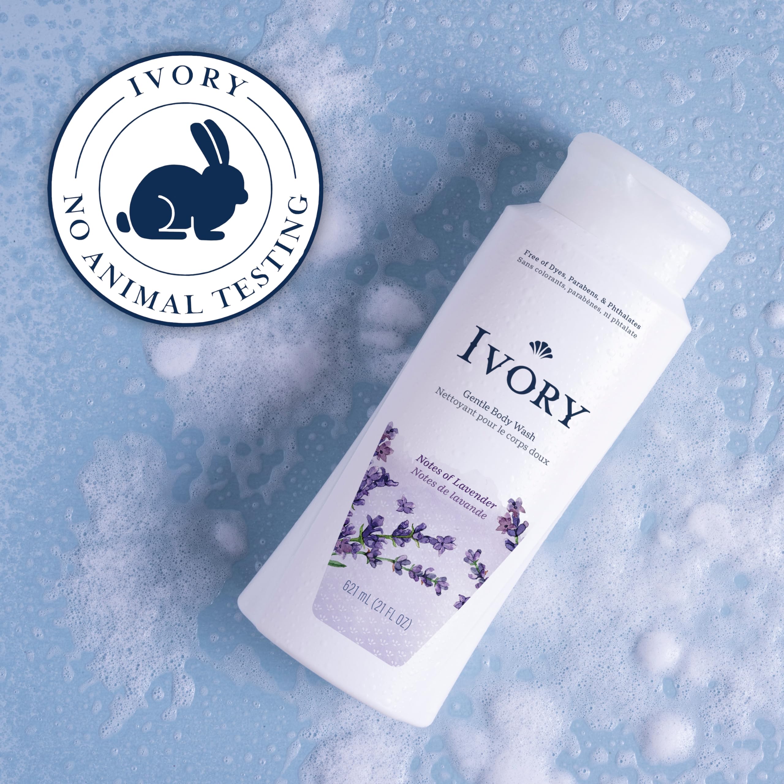 Ivory Lavender Body Wash, 21 oz – Gentle Lavender Cleanser