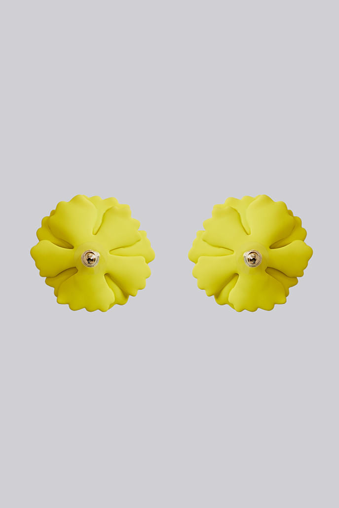 Louche Jalicia Flower Earring - Yellow