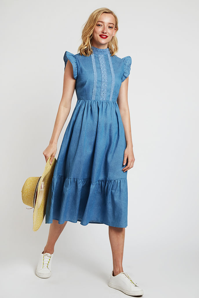 Louche January Large Brim Straw Hat With Pom Trim
