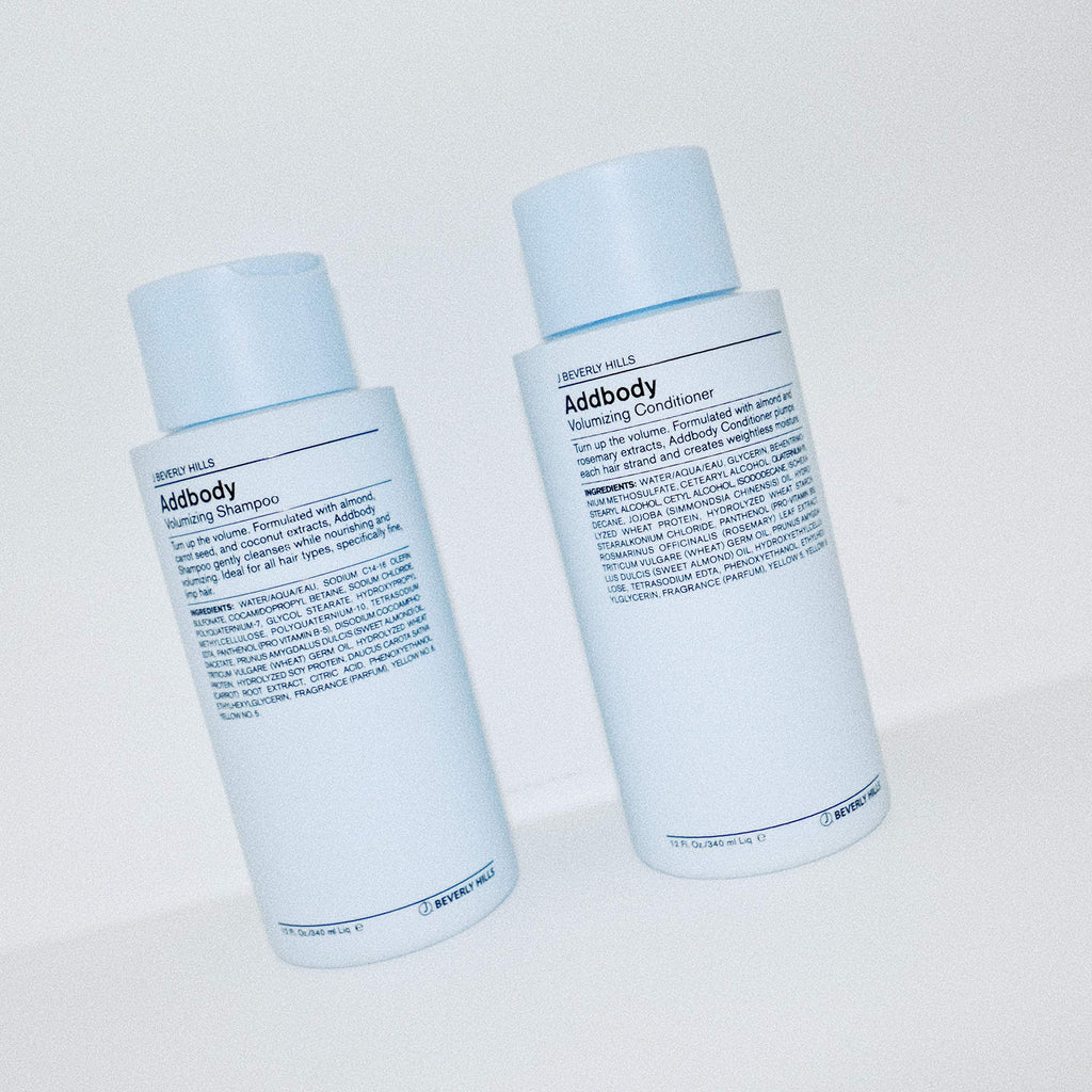 J Beverly Hills Blue Addbody Volumizing Shampoo with Vitamin E Oil, 3 Oz (Pack of 2)