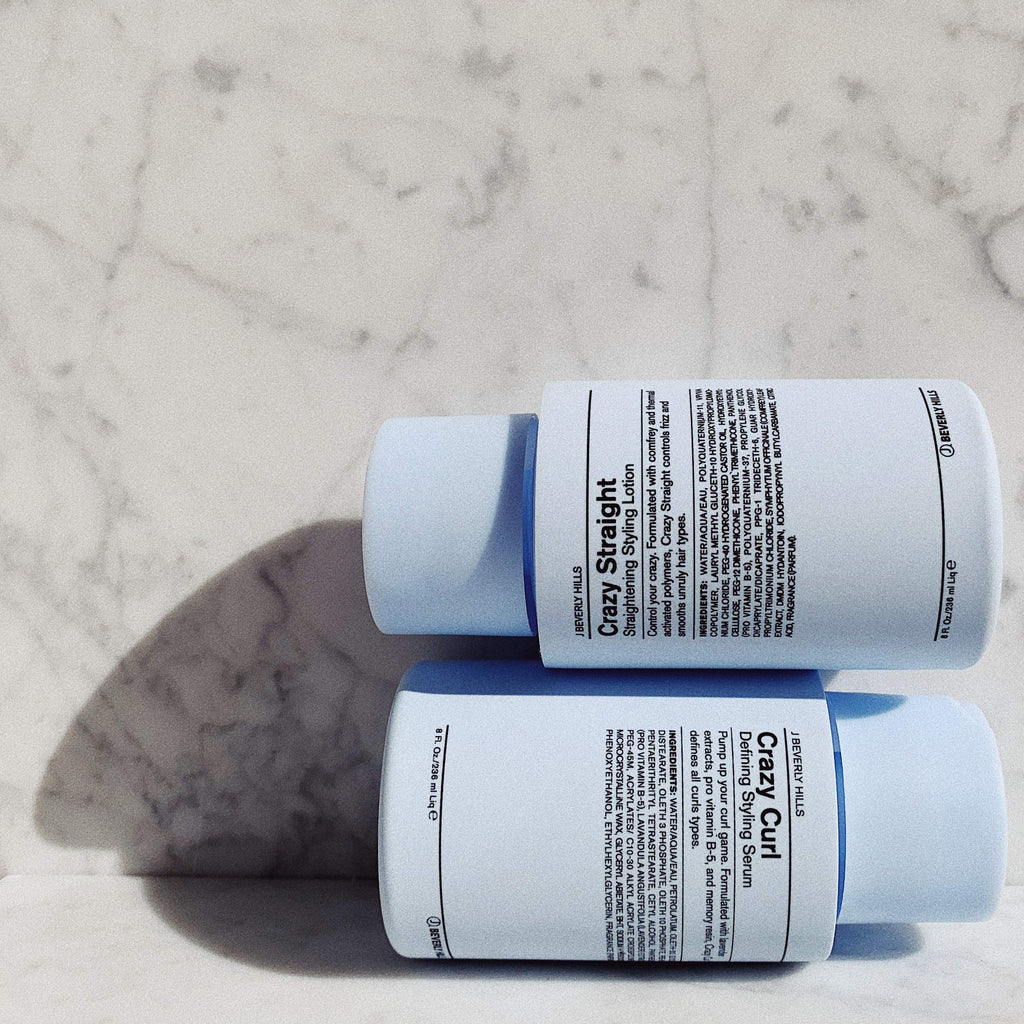 J Beverly Hills Blue Crazy Curl Defining Serum with Vitamin B5 – 8 oz