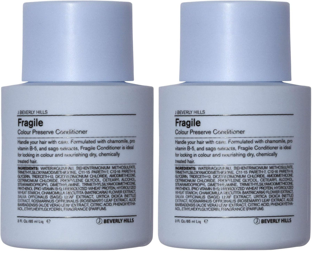 J Beverly Hills Blue Fragile Colour Preserve Conditioner with Chamomile – 3 oz (Pack of 2)