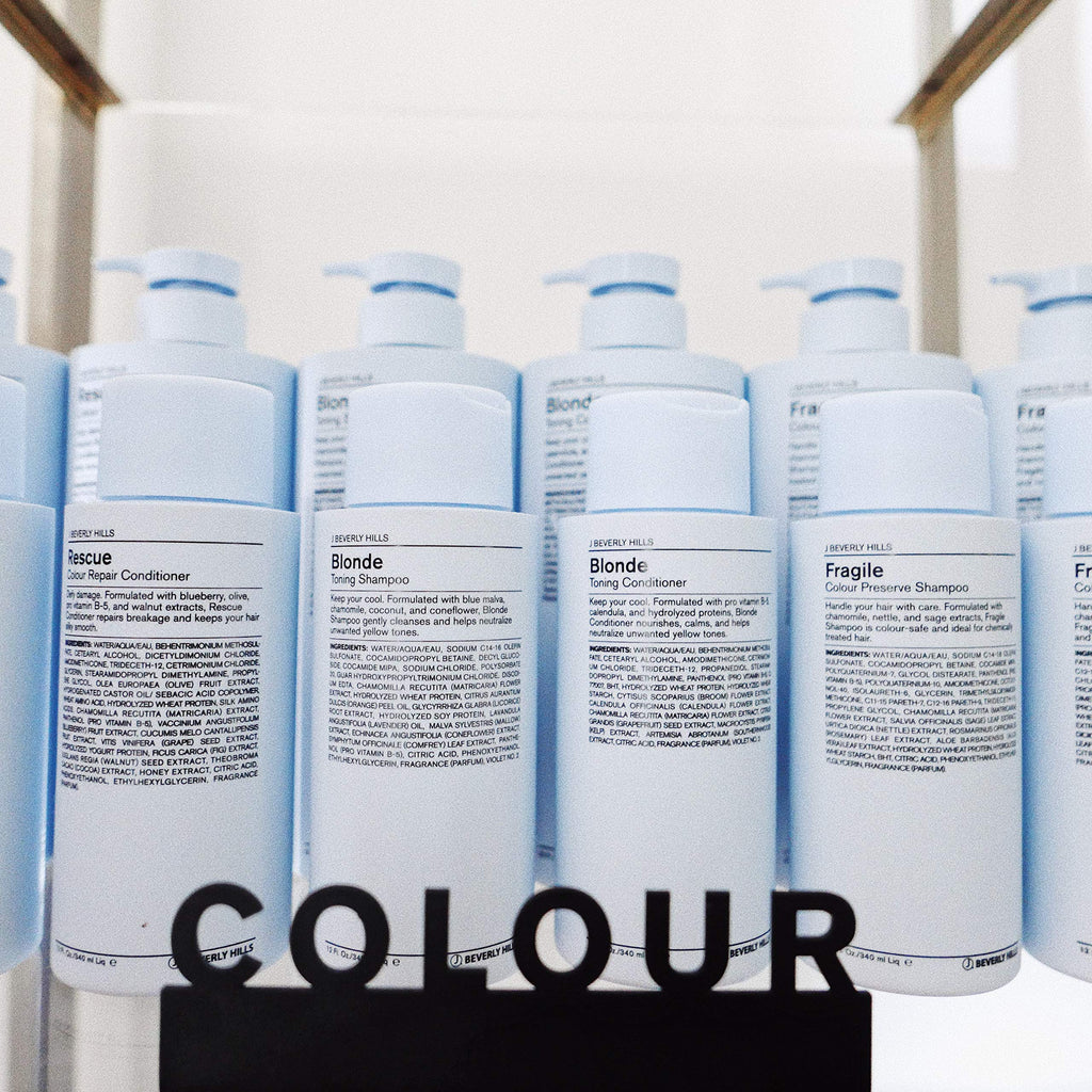 J Beverly Hills Blue Fragile Colour Preserve Shampoo with Sage Oil – Color Safe & Sulfate Free (Pack of 2)