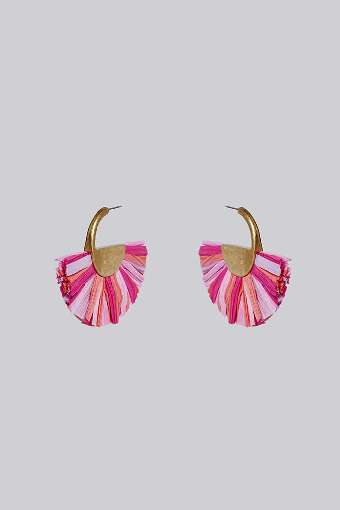 Jeremiah Hoop Tassel Earrings
