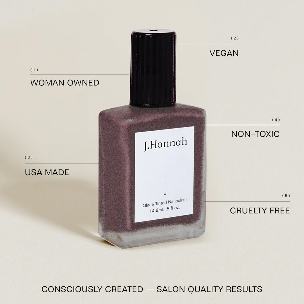 J. Hannah Nail Polish – Plum Purple Amethyst Gamay | Vegan, Non-Toxic, Cruelty-Free, USA Made