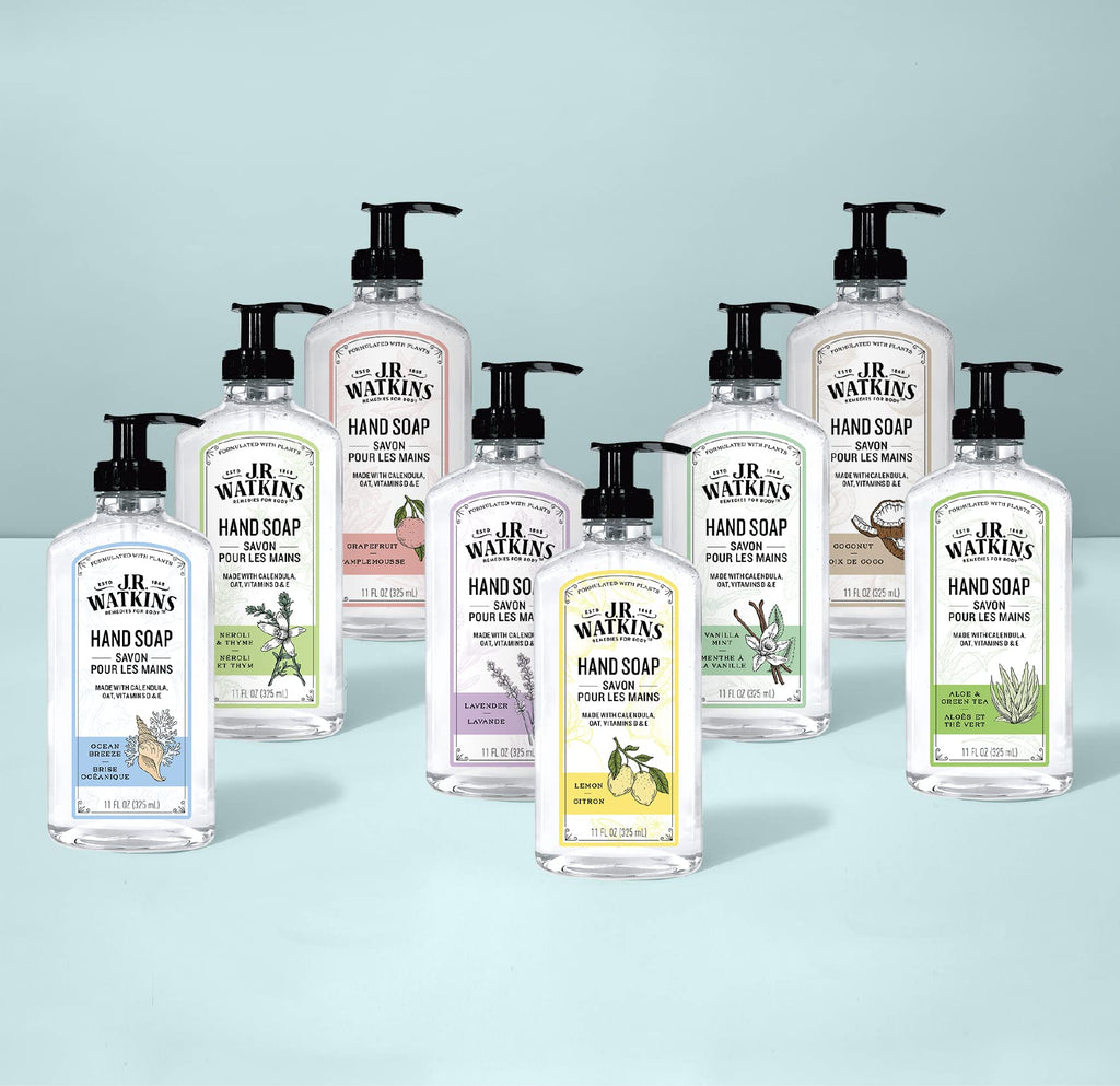 J.R. Watkins Rosewater Liquid Hand Soap Refill Pouch – 1 L