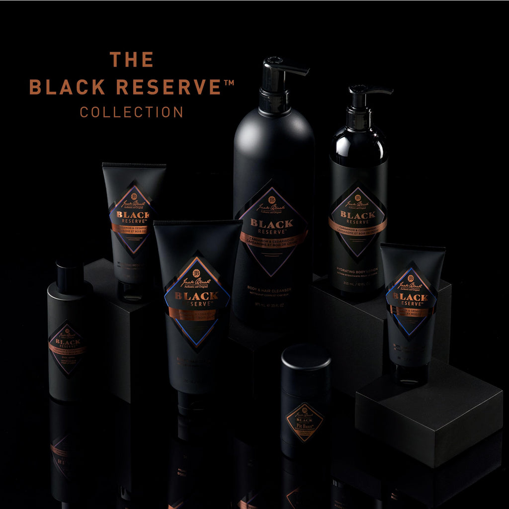Jack Black Pit Boss Black Reserve Antiperspirant & Deodorant for Men – Cardamom & Cedarwood, 2.75 oz